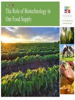 The Role of Biotechnology in our Food Supply (Vietnamese)