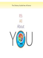 It''s All About You - The Dietary Guidelines Alliance