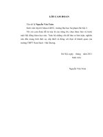 Lựa chọn và ứng dụng một số bài tập nhằm nâng cao hiệu quả kỹ thuật chuyền bóng cao tay bằng hai tay trước mặt cho đội tuyên bóng chuyền nam trường THPT Nam Sách - Hải Dương