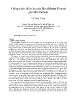 Những cuộc phiêu lưu của Huckleberry Finn từ góc nhìn thể loại