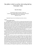 Sản phẩm và dịch vụ tại thư viện trường đại học Trần Quốc Tuấn