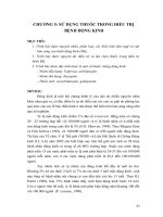 SỬ DỤNG THUỐC TRONG ĐIỀU TRỊ  BỆNH ĐỘNG KINH