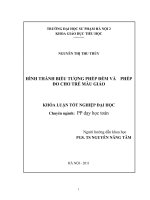 Hình thành biểu tượng phép đếm và phép đo cho trẻ mẫu giáo