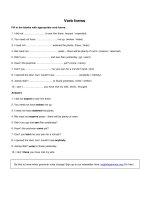 English Verb forms...