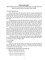 SÁNG KIẾN KINH NGHIỆM  PHÁT TRIỂN NĂNG LỰC HỌC SINH THÔNG QUA DẠY HỌC BÀI TẬP  KIM LOẠI KIỀM, KIM LOẠI KIỀM THỔ, NHÔM