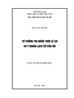 Tư tưởng trị nước thời Lê Sơ và ý nghĩa lịch sử của nó [full]