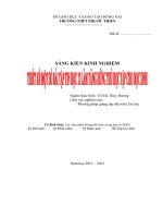 SÁNG KIẾN KINH NGHIỆM  : THIẾT KẾ MỘT SỐ BÀI TẬP TIN HỌC 12 LÀM TĂNG HỨNG THÚ HỌC TẬP.