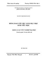 Đồng dao với việc giáo dục học sinh tiểu học (KL03819)