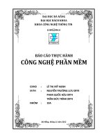 BÁO CÁO THỰC HÀNH CÔNG NGHỆ PHẦN MỀM
