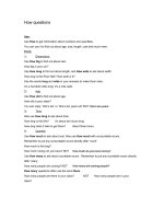 How questions (Câu hỏi với How)