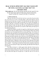Sáng kiến kinh nghiệm  P DỤNG HÌNH THỨC DẠY HỌC NGOÀI LỚP  ĐỂ NÂNG CAO NĂNG LỰC HỌC NGỮ VĂN  CHO HỌC SINH