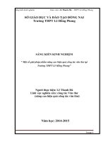 Sáng kiến kinh nghiệm Một số giải pháp nhằm nâng cao hiệu quả công tác văn thư tại Trường THPT Lê Hồng Phong
