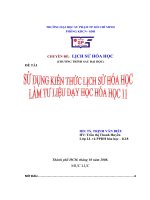 Lịch sử hóa học sử dụng kiến thức lịch sử hóa học làm tư liệu dạy học hóa học 11