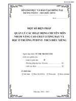 Sáng kiến kinh nghiệm  QUẢN LÝ CÁC HOẠT ĐỘNG CHUYÊN MÔN NHẰM NÂNG CAO CHẤT LƯỢNG DẠY VÀ HỌC Ở TRƯỜNG PTDTNT THCS ĐIỂU XIỂNG