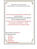 bài dự thi Vận dụng kiến thức liên môn để dạy bài luyện tập một số bài toán về đại lượng tỷ lệ thuận