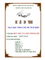 hồ sơ dự thi dạy học theo chủ đề tích hợp tên bài bức thư của thủ lĩnh da đỏ