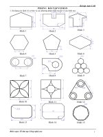 TỔNG HỢP MỘT SỐ BÀI TẬP AUTO CAD CƠ BẢN VÀ NÂNG CAO
