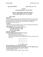 giáo án VNEn môn thể dục lớp 2