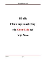 chiến lược marketing của cocacola ở việt nam