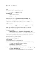 Gerunds and Infinitives (Danh động từ và động từ nguyên mẫu)