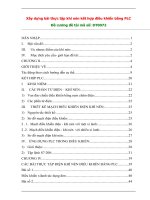 Xây dựng bài thực tập khí nén kết hợp điều khiển bằng PLC