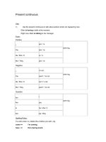 Present continuous (Thì hiện tại tiếp diễn)