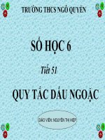 Bài giảng quy tắc dấu ngoặc
