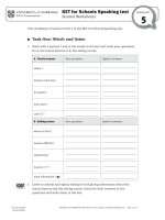 KET for School Speaking test