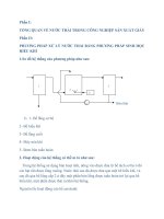 Xử lý màu nước thải bằng nhiều phương pháp