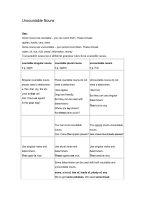 Uncountable Nouns (Danh từ không đếm được)