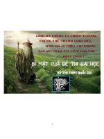 BÍ MẬT ĐỀ THI ĐẠI HỌC , PHẦN 1 , CÁC CHIỀU HƯỚNG RA ĐỀ THI PHẦN CẤU HÌNH BẢNG HTTH VÀ LIÊN KẾT HOÁ HỌC