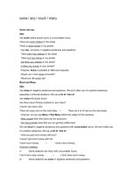 some, any, much, many