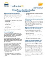 Nhiễm Trùng Men Nấm Âm Đạo - Vaginal Yeast Infection