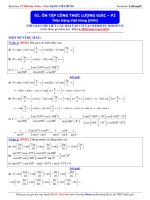 Ôn tập công thức lượng giác