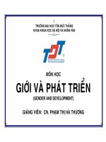 Bài giảng giới và phát triển   phạm thị hà thương