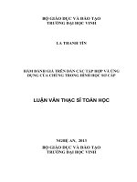 Hàm đánh giá trên dàn các tập hợp và ứng dụng của chúng trong hình học sơ cấp