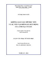 Không gian giả meetric nón và sự tồn tại điểm giả bất động của ánh xạ cyclic