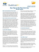 Mụn Rộp tại Bộ Phận Sinh Dục - Genital Herpes