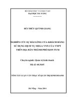 Quản trị quan hệ khách hàng dịch vụ thông tin di động Vinaphone tại viễn thông ĐắkLắk