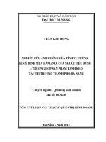 Nghiên cứu ảnh hưởng của tính vị chủng đến ý định mua hàng nội của người tiêu dùng- Trường hợp sản phẩm bánh kẹo tại thị trường Thành Phố Đà Nẵng