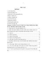 Một số biện pháp quản lý hoạt động dạy học ở các trường trung học cơ sở vùng đặc biệt khó khăn huyện quan hóa tỉnh thanh hóa