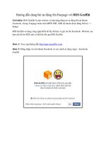Hướng dẫn đang bài tự động lên Fanpage với RSS Graffiti