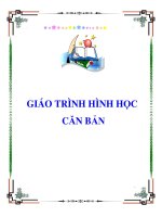 GIÁO TRÌNH HÌNH học căn bản