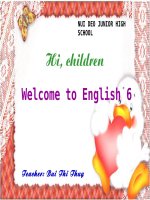 Bài giảng tiếng anh 6  UNIT 2 LESON 4