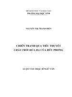 Chiến tranh qua tiểu thuyết Chân trời mùa hạ của Hữu Phương