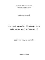 Các nhà nghiên cứu ở Việt Nam tiếp nhận Nhật ký trong tù