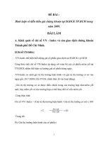 Bình luận về diễn biến giá chứng khoán tại SGDCK TP.HCM trong năm 2009