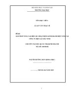 Một số giải pháp nâng cao hiệu quả kinh doanh điện năng tại Công ty Điện lực Bắc Ninh