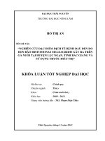 Nghiên cứu đặc điểm dịch tễ bệnh đầu đen do đơn bào Histomonas meleagridis gây ra trên gà nuôi tại huyện Lục Ngạn, tỉnh Bắc Giang và sử dụng thuốc điều trị