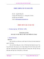 bài dự thi dạy học theo chủ đề tích hợp liên môn sơ lược về mĩ thuật việt nam thời kì cổ đại